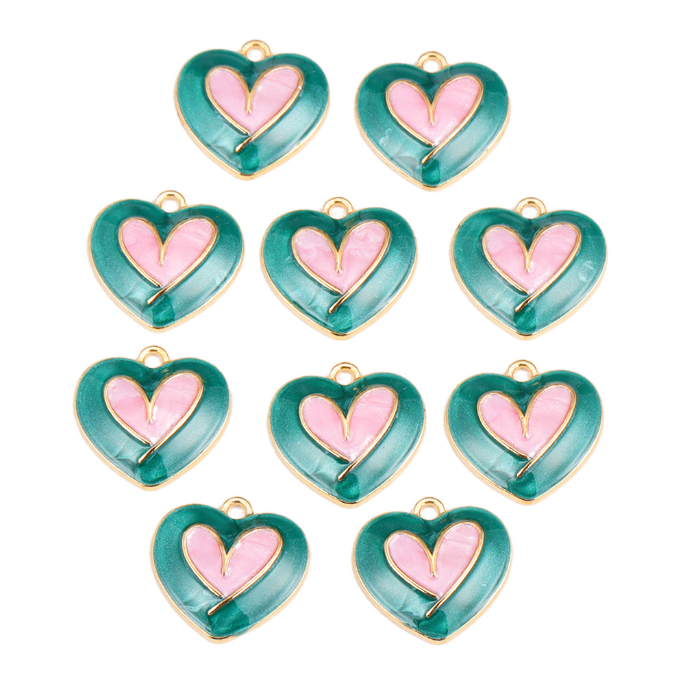 20 PCS/Package 17*18 Alloy Heart Shape Pendant display picture 8