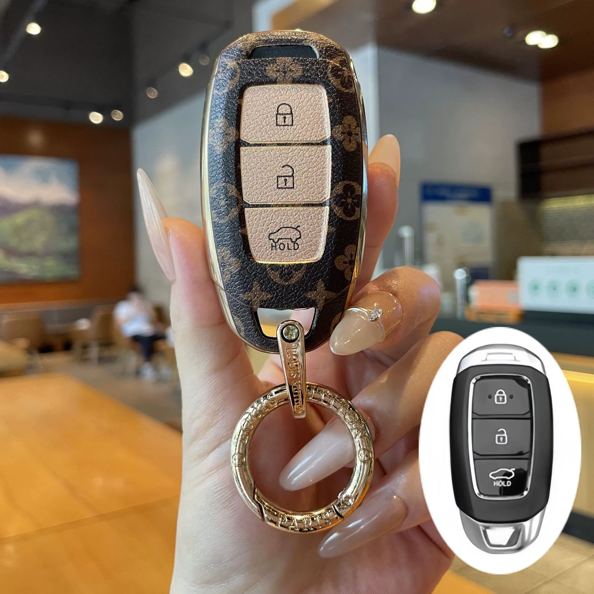 Ключевой чехол Hyundai ix35/ix25, новый Festa знаменитая картинка, Musa, легкая роскошь, Sonata против падения, Wins Daangsino