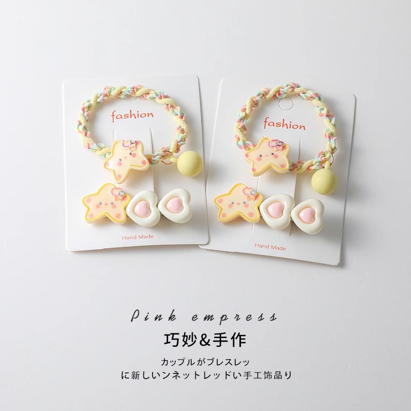 Dulces lindas estrellas clips de cabello elásticos duraderos no lastimar tocado de cabello frente clips de frangeo joyas para niños