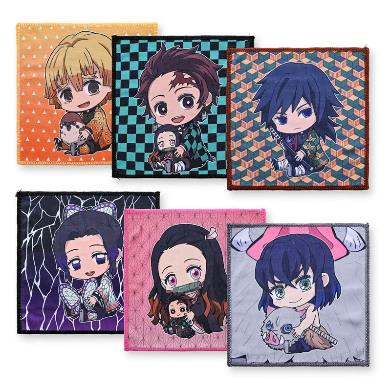 Printed Square Towel Gift Baby Cute Cartoon Reactive Printing Soft Absorbent Household Rag Hand Towel Wholesale