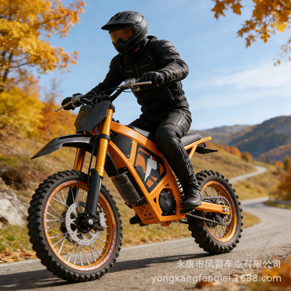 Motocicleta eléctrica cruzada europea y americana 72V2000W de alta potencia Kaisai litio motocicleta eléctrica de montaña cruzada image 3