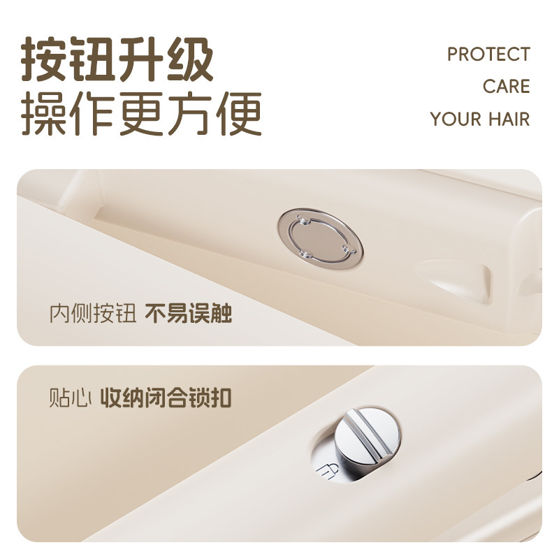 新しい女の子用電気スプリント、小さなストレートヘアとカーリングヘアの両用前髪専用ストレートプレートクリップ、ポータブルヘアアイロン|undefined