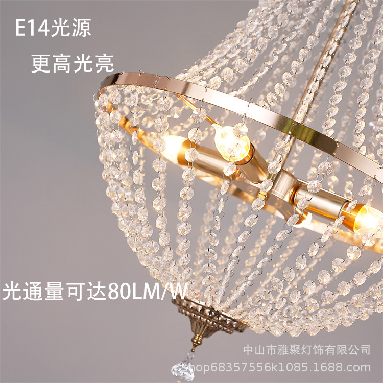 Suministro directo de fábrica de la boda noria cristal Luz de lujo decorativo araña de hierro techo boda lámparas araña de estilo europeo