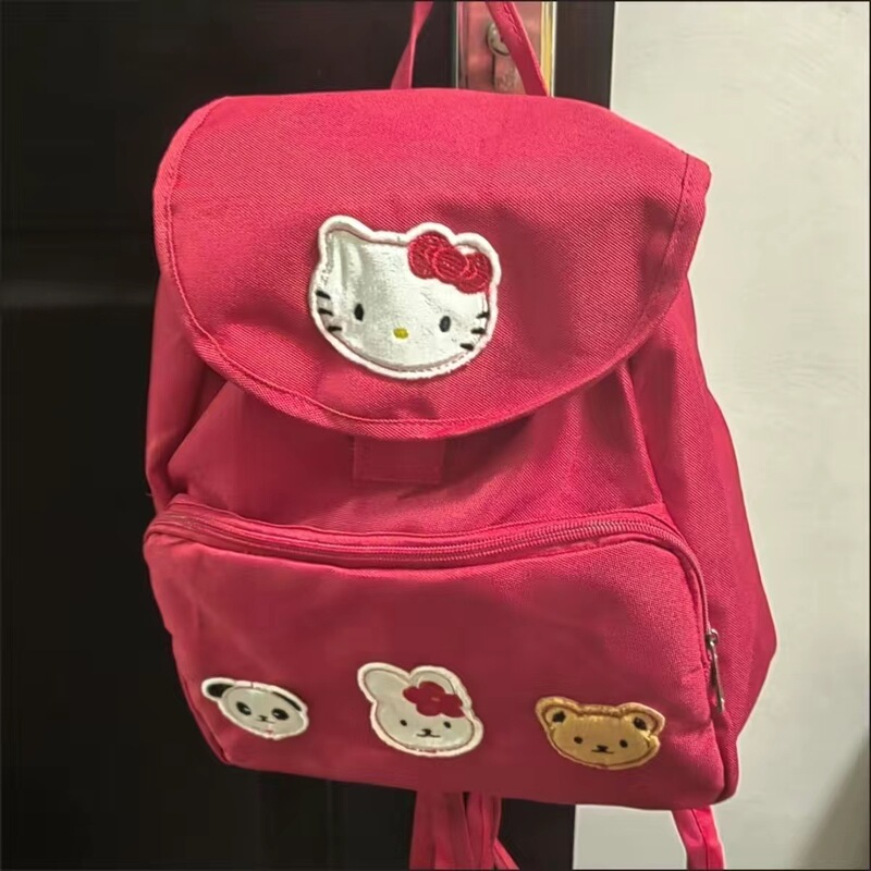 2024 New Hello Kitty Best Friend Series Small Backpack Backpack Second-Hand Sanrio Backpack Lightweight