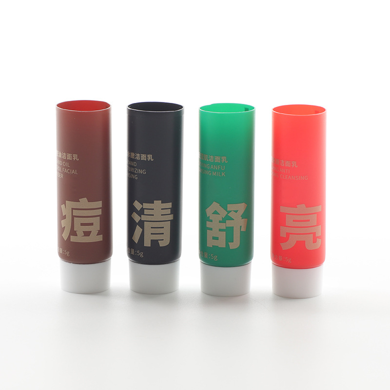便携式洁面乳包装软管包材洗面奶护手霜分装瓶旋盖PE软管小包装