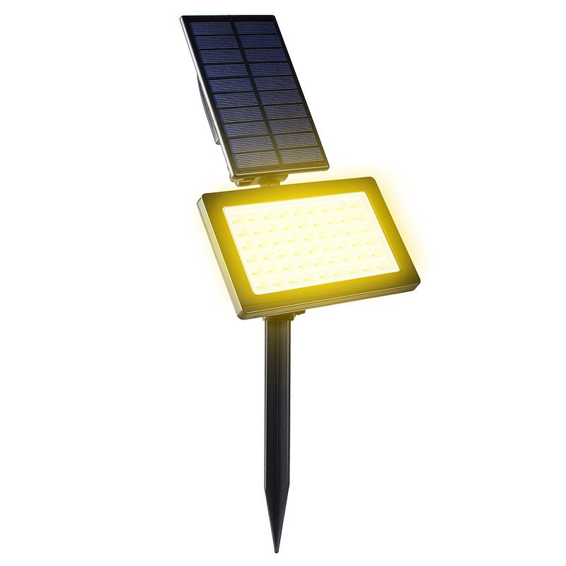 Cross-Border Solar Lawn Lamp High-Power 50 Led Floodlight Outdoor Garden Lamp Ground-Insert Lamp Outdoor Waterproof