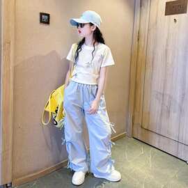 女童短袖t恤2026新款小女孩独特漂亮衣服儿童超好看夏季半袖上衣T