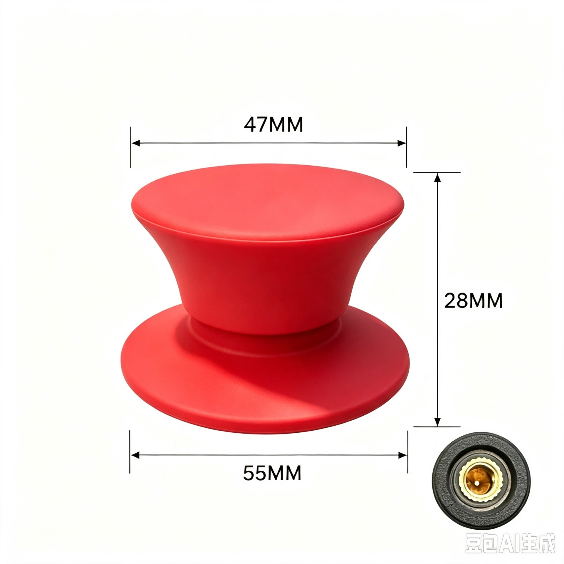 Tapa de la tapa de la olla de silicona anti-scald botón cabeza de la manija cubierta de la olla cubierta del grano superior universal de la olla de vidrio mango accesorios de cocina del hogar