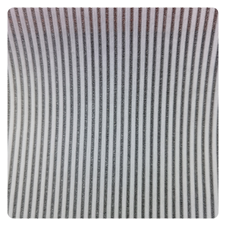 工厂各种批发 锦氨竖条网 涤氨 氨纶四面弹柔软舞台服装辅料