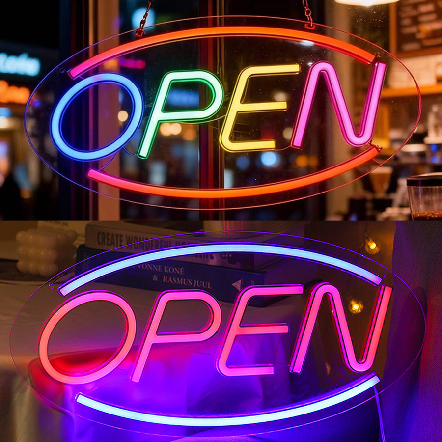 LED acrílico transparente tablero abierto luz de neón modelado luz dormitorio habitación diseño atmósfera Luz Decoración ins