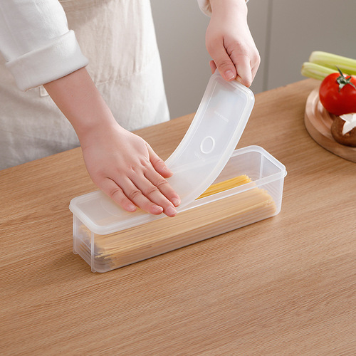Noodle storage box food grade sealed box rectangular fruit egg refrigerator crisper frozen storage box Japanese style