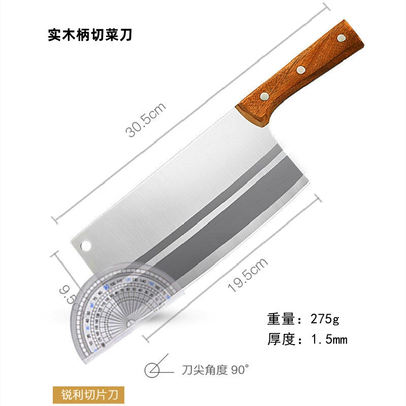 Кухонный нож Yangjiang для разделки костей с деревянной рукоятью, мультитoworldной/двухфункциональный нож для разделки мяса из нержавеющей стали