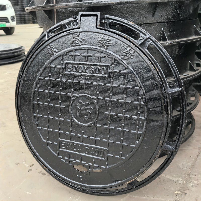 圆形球墨铸铁井盖 700重型雨污井盖 加重加厚方形电力井盖