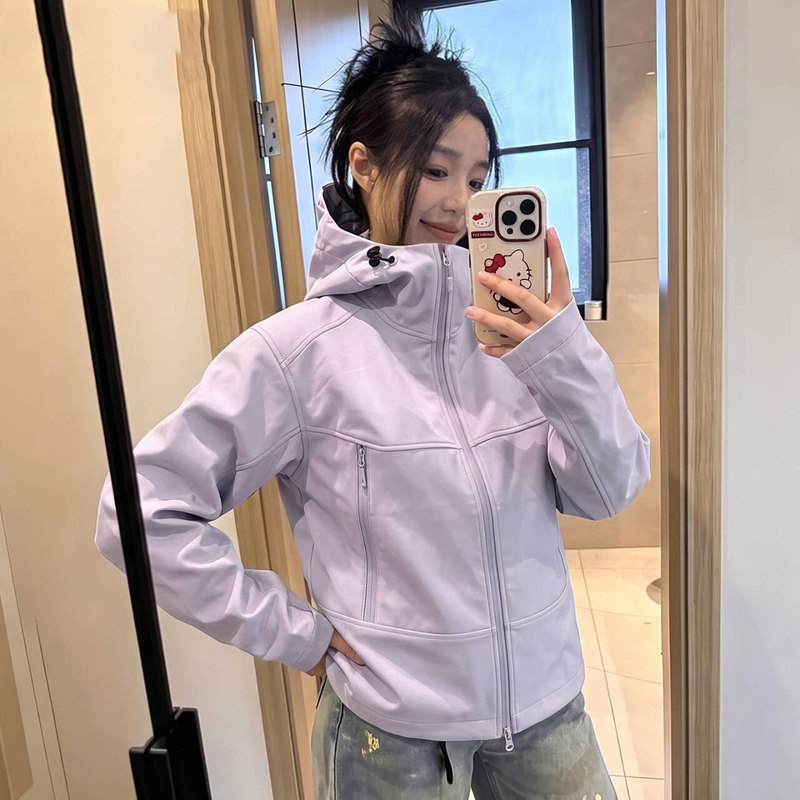 Bird House's same style soft shell jacket for women, 2026 new spring and autumn windproof outdoor mountain-style sports jacket Bird House's same style soft shell jacket for women, 2026 new spring and autumn windproof outdoor mountain-style sports jacket