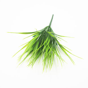 Fake flower green planting pot plants and flower arrangement with partitioned decorative plant plastic simulation grass fake seedlings props