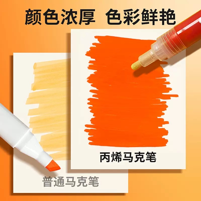 STA marcador de pintura acrílica 12/24/36 color pluma de tela DIY graffiti pluma niños pintado a mano diseño color