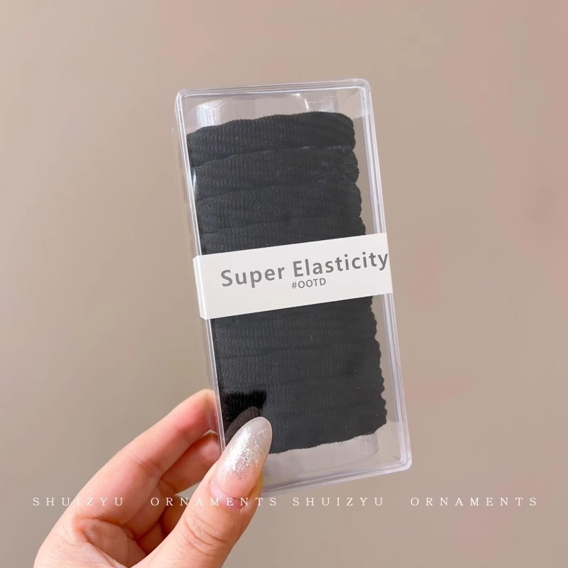 Cordón de cabello de cola de caballo alta mujer 2025 nuevo cabello de alta gama elástico y duradero anillo de cabello para el cabello no colapsar tocado de banda de goma