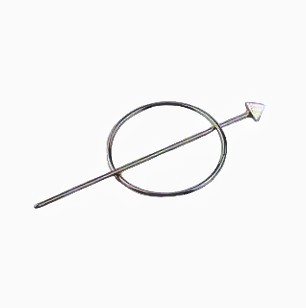 Estilo coreano aleación clip tocado exquisita horquilla de metal europeo y americano simple flecha perla horquilla rizador de pelo