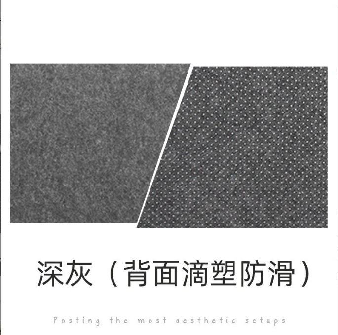 다크 그레이(업그레이드된 플라스틱 미끄럼 방지 테이블 매트)