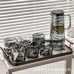 メーカー卸売り耐高温ガラス冷水筒高ホウ素シリコン飲料カップ家庭用浄水器セット冷水筒大容量