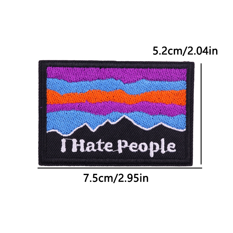 7g Weight Clothing Sticker Patches Classification 1 Piece Quantity Embroidery thread Material Letter Pattern Simple Style, Classic Style Style 1 Piece Simple Style Classic Style Letter Embroidery Thread Clothing Sticker Patches 6