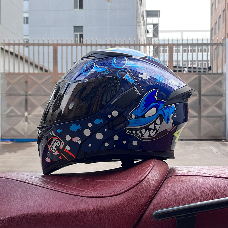JIEKAI 3C certificado casco de motocicleta para hombres y mujeres casco completo de motocicleta casco de exposición Bluetooth casco de coche eléctrico