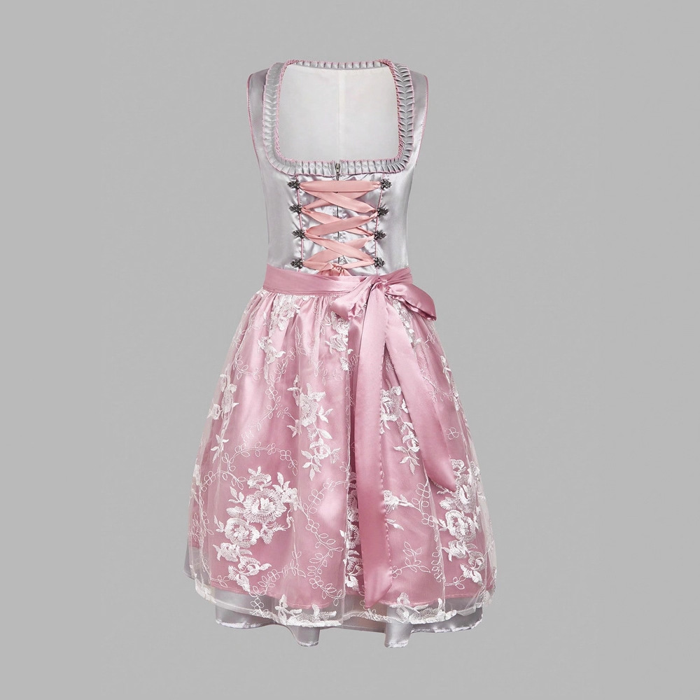 Completo da cameriera primavera/estate 2025, bestseller della moda europea e americana, con abito a maniche corte e spalline, set da donna._voghion.com