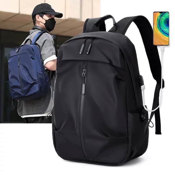 Cross-border New Men's Casual Backpack Large Capacity Student Schoolbag Lightweight Travel Storage Bag Travel Bag Wholesale