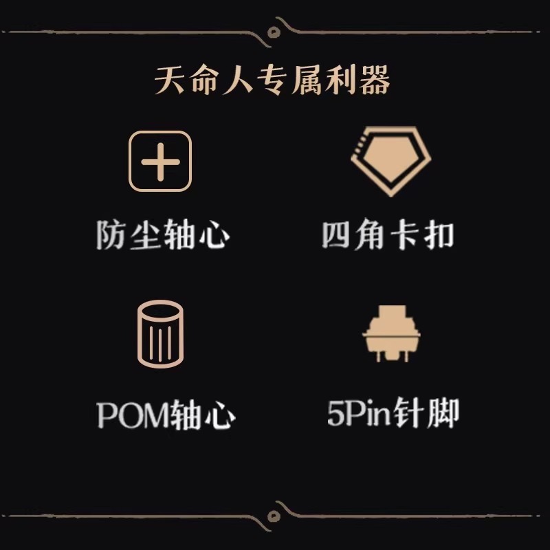 Gaote Outemu Dasheng リニア軸 POM カスタマイズされた DIY メカニカル キーボード スイッチ 5 フィート軸|undefined