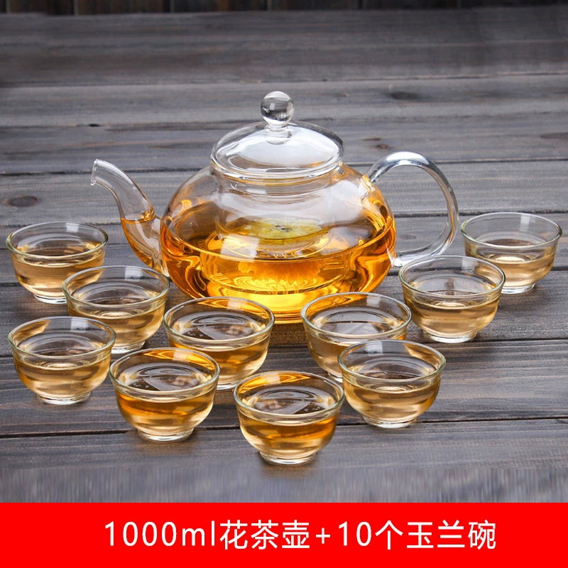 Фильтрованный ароматизированный чай, стеклянный чайник