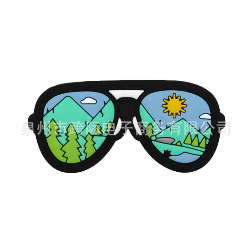 Bolsa de playa EVA colgante bogg bolsa agujero bolsa accesorios navideños flores botones extraíbles botones de flores accesorios DIY