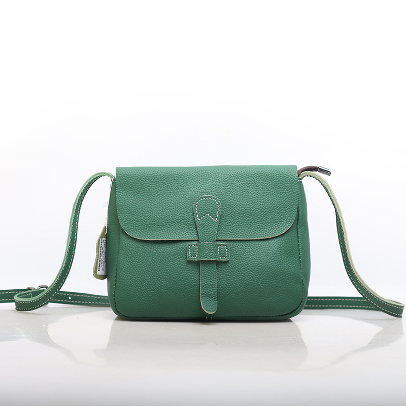 Guangzhou wholesale special clear fashion bag top layer cowhide trendy bag Mummy bag shoulder messenger bag leather women's bag