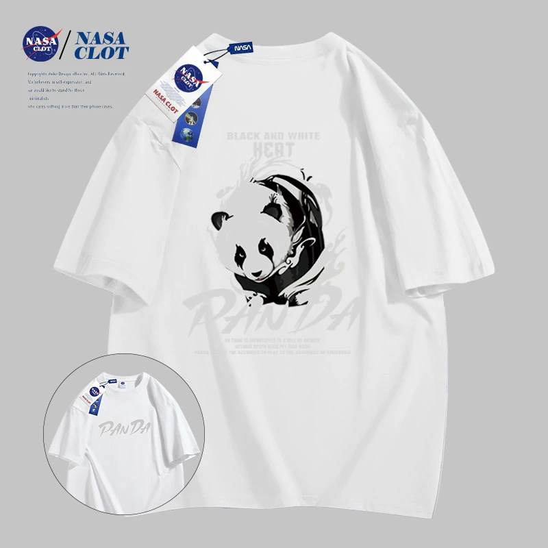 NASA модная кружевная хлопковая повседневная спортивная футболка, для любимого, корейский стиль