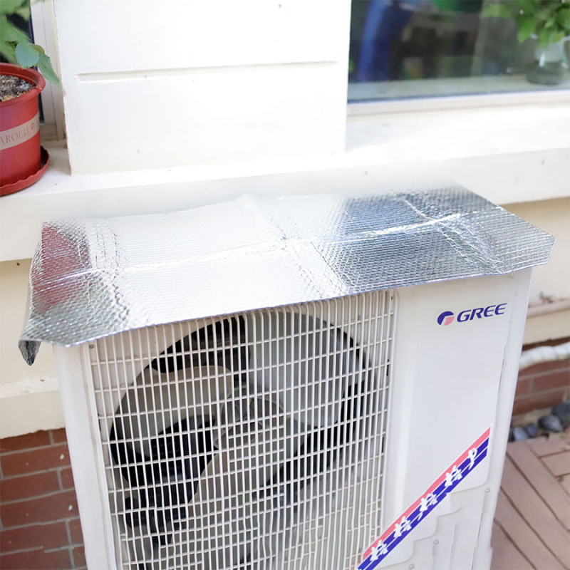 新型エアコン外機カバー外機カバーアルミ箔断熱膜気泡膜難燃防雨日焼け節電防護省エネカバー|undefined