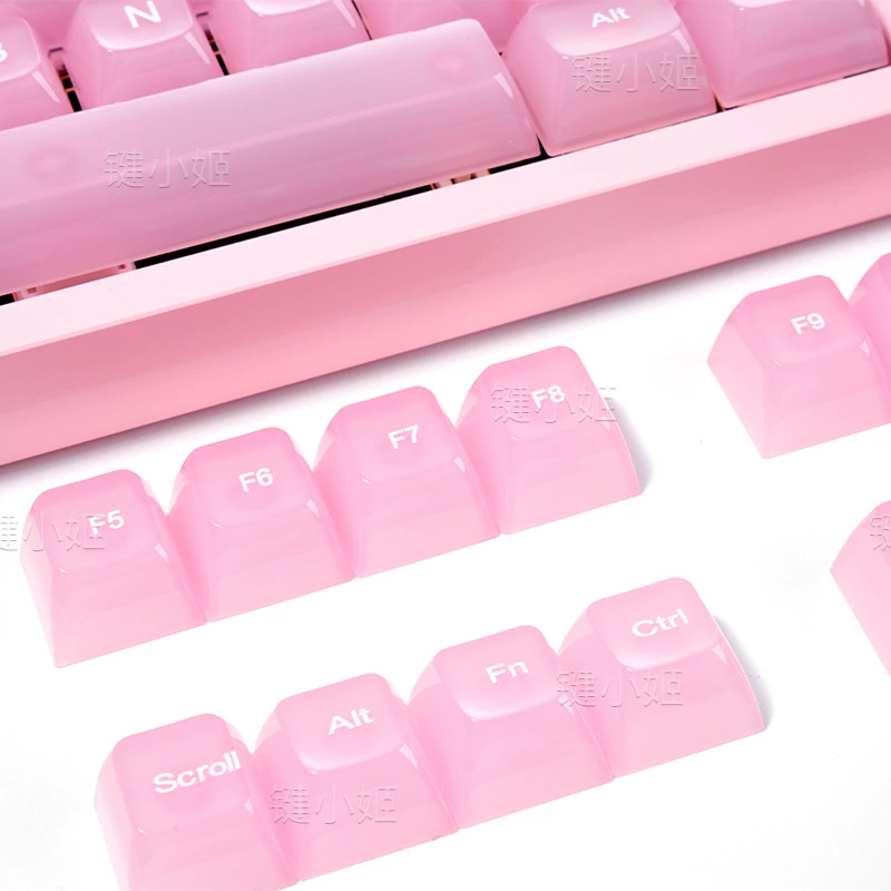 Набор колпачков клавиш Rabbit Ba Sakura Pink Fog (коробка), высота MDA, полибутилентерефталат, совместим с Mega Lion Mad68/fire