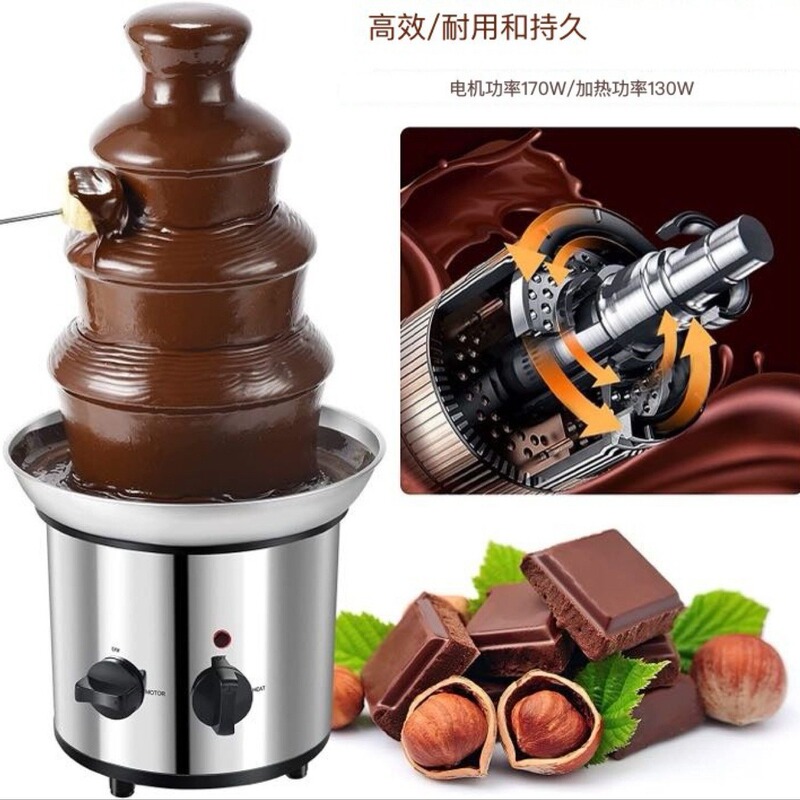 2023 Factory New Detachable Melting Four-Layer Tower High-Efficiency and Long-Lasting Chocolate Melt Homemade Machine
