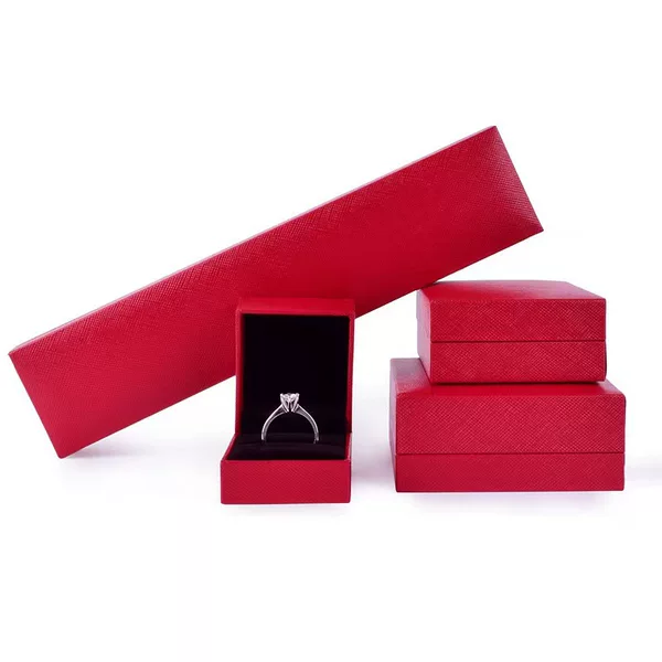 Zhuang Shengsheng Jewelry Wholesale Jewelry Packaging Red Box Bracelet Necklace Ring Earrings Jewelry Box