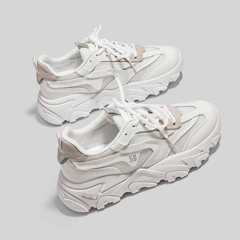Zapatos de estilo coreano para mujer, primavera 2022, nuevos zapatos deportivos transpirables y versátiles para estudiantes, zapatos casuales de moda para mujer 7781