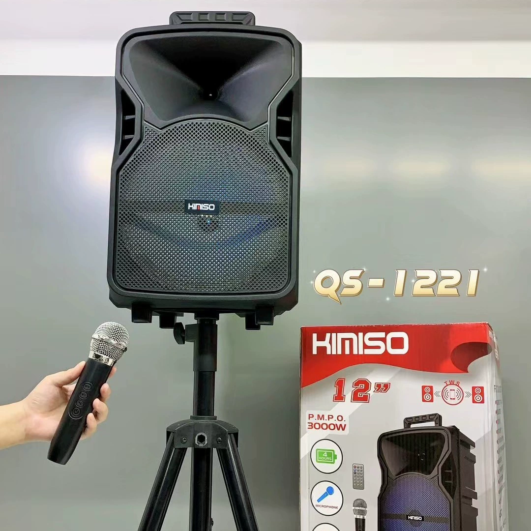 Новый QS-1221 уличный сабвуфер для кадриль, караоке-динамик, беспроводной микрофон для вечеринок, Bluetooth-динамик
