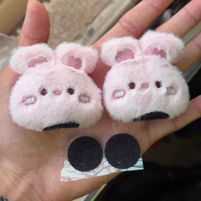 Accessories Quick-release Velcro Accessories — Motosiklet dəbilqələri - doll-sticker-pink-rabbit
