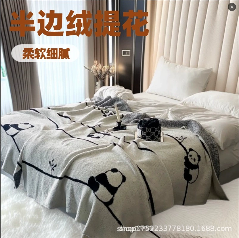 Вязаное одеяло, плед в китайском стиле, полувельветовое одеяло, плед в античном стиле, покрывало для кровати, плед для офисного сна в ретро-стиле