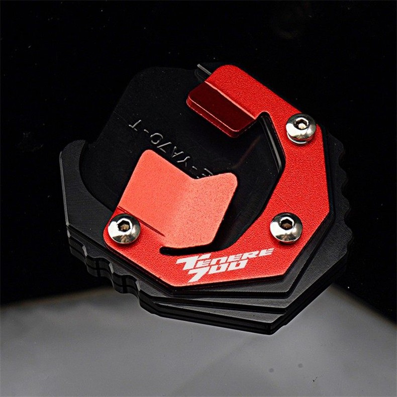 Suitable for Yamaha Tenere700 19-23 Modified Aluminum Alloy Side Support Stand with Enlarged Base and Widened Pad