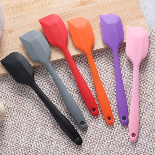 Small integrated silicone spatula butter spatula chocolate cream mixing knife cake spatula baking tools