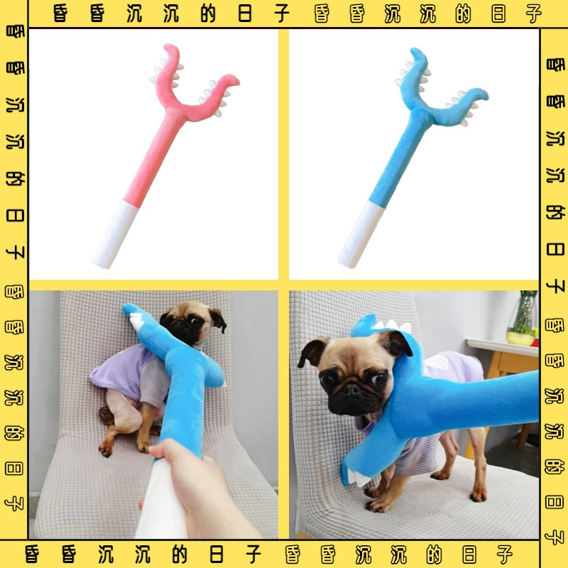 Pet Takedown Stick Плюшевая игрушка для кошек и собак Вилка-дразнилка Stick Dog Teaser Stick Интерактивная игрушка для человека и собаки, устойчивая к укусам.