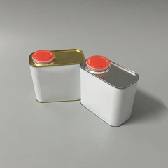 スポット速発ブリキ500ml角缶1リットルブリキ缶鉄缶ペンキ缶サンプル缶ゴム缶