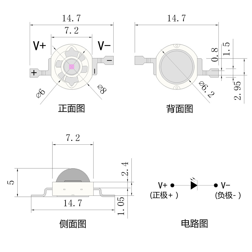 3WϹ365nm370nmʯuv̻´led