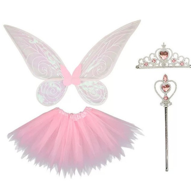 Cruz-frontera plegable colorido alas mariposa Festival DE LOS NIÑOS rendimiento vestido hasta props princesa Ángel traje