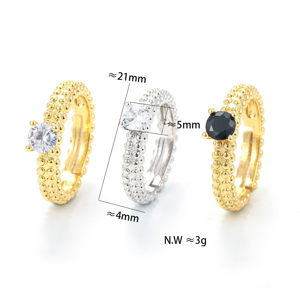 Unisex Gender Plating Design Copper Plating Geometric Zircon