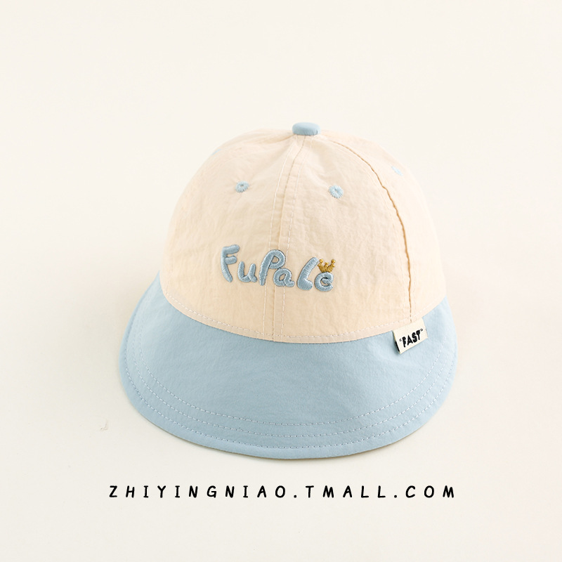 Sombreros para bebés primavera y otoño delgados sombreros de boca de pato secado rápido bebés salir sombreros solares bordados coreanos sombreros de sol verano