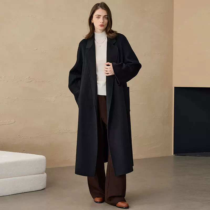 2025秋冬MAX大衣浴袍毛呢外套气质双面呢欧版女士毛呢经典大衣女
